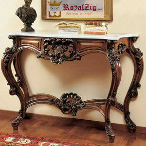Luxury Wooden Console Table, Royalzig