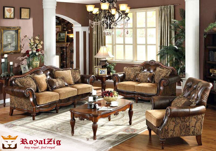 Royalzig Luxury & Designer Hand Carved Solid Teak Wood/Rosewood Furniture